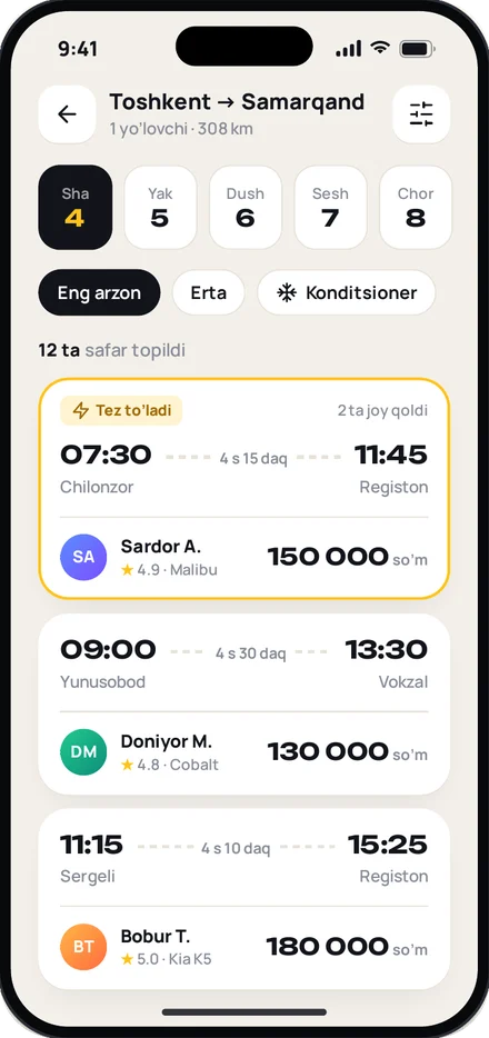 Safarlar ro'yxati